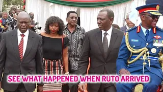 SEE WHAT HAPPENED WHEN WILLIAM RUTO ARRIVED AT OGOLLA'S FUNERAL😭😭