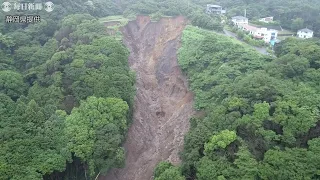 熱海土石流　静岡県が「起点」のドローン撮影動画を公開