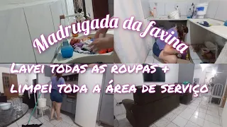 MADRUGADA DA FAXINA FINALMENTE FIZ A FAXINA NA AREA DE SERVIÇO+MUITA ROUPA PRA LAVA || karol silva