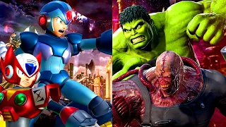Mega Man X & Zero vs Hulk & Nemesis (Hardest AI CPU) - Marvel vs Capcom Infinite