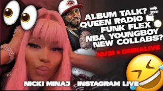 Nicki Minaj Instagram Live W/ Funk Flex , Talks New Album , NBA YoungBoy & More