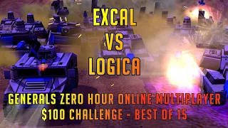 Generals Zero Hour Online Multiplayer - ExCaL vs Logica & Excal vs Size - Big Money Challenges