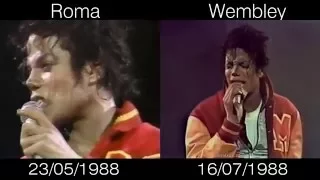 Michael Jackson - Thriller Live Roma vs Wembley 1988 - Bad World Tour