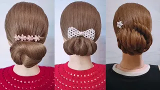 TOP 10 Bun Hairstyles Without Donut For Wedding | Easy Hairstyles For Party | Bridal Hairstyles
