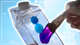 I used water to PAINT and CUSTOMIZE a Water Bottle!?