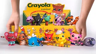 Открываем целую коробку зверьков от Kidrobot и Crayola