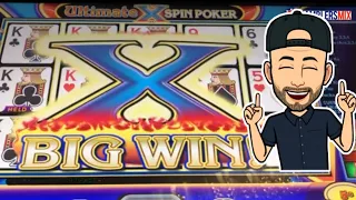Ultimate X Spin Poker Video Poker Big Win!