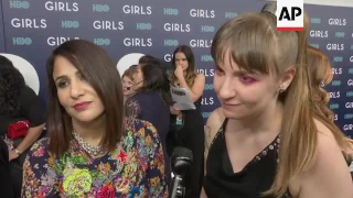 Lena Dunham has mixed emotions at 'Girls' premiere because of 'what's going on in the world'