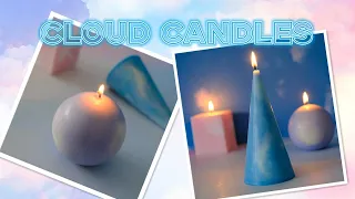 Cloud Candle / Marble Candle Making Tutorial / 蜡烛制作教学