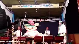 Bidanuru samrajya yakshagana by perdooru mela Kadabala Ravindra Devadiga