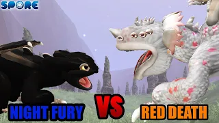 Night Fury vs Red Death | Night Fury Rampage [S1E1] | SPORE