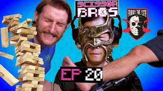 Friday the 13th Toe Jenga | Scissor Bros with Jeremiah Watkins & Steebee Weebee | Ep 20