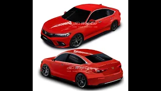 2022 Honda Civic sedan First look at the final design.