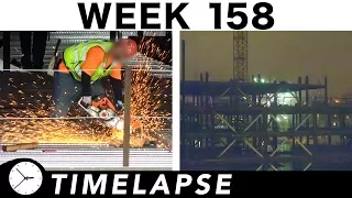 Ⓗ Week 158's construction time-lapse with closeups and sub-time-lapses scattered throughout