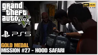 GTA 5 PS5 Remastered - Mission #27 - Hood Safari [Gold Medal] 4K HDR