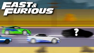 Top Speed Simulation of Cars from "Fast & Furious" | Car Comparison