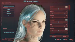 Beautiful female character creating in Cyberpunk 2077(mods in desc)