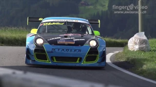 Epic run: Porsche 997 GT3-R with full onboard at Hillclimb Gurnigel 2016 by Jürg Aeberhard