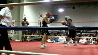 First amateur boxing match.