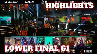 FNC vs MAD - Game 1 Highlights | Lower Final LEC 2023 Season Finals | Mad Lions vs Fnatic G1