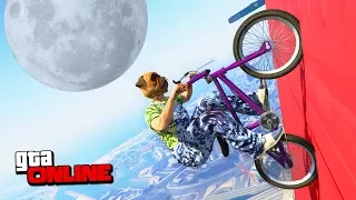 МЫ ТАК И ДО ЛУНЫ ДОТЯНЕМ! АДСКИ СЛОЖНЫЕ ПОДЪЕМЫ И ВОЛРАЙДЫ НА BMX ПАРКУРЕ В GTA 5 ONLINE