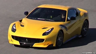 Ferrari F12 TDF SOUND on the Track! - FAST Accelerations and Fly Bys!