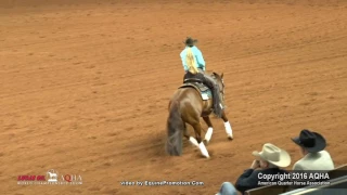 SKEETS WHIZARD ridden by AMY R STONEY  - 2016 AQHA World Show (Am Reining, FINALS)