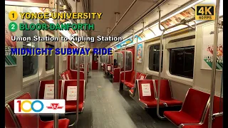 TTC POV Walk: Union Station to Kipling Station Via St. George Station【4K 60FPS】