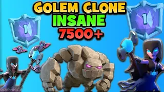 7500+ Trophies | Golem NW Clone is UNSTOPPABLE | TOP LADDER REPLAYS