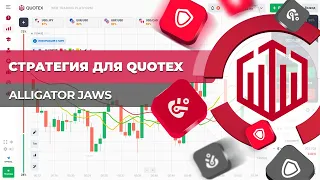 Стратегия для брокера QUOTEX: Alligator Jaws ✅