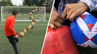 HELIUM FOOTBALL CHALLENGES!!!