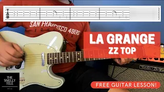 La Grange, Guitar Lesson! LIKE THE RECORD!! ZZ Top [First Guitar Solo!!]