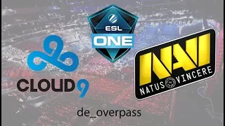 Cloud9 vs Natus Vincere - ESL One Cologne 2017 Semi Finals - Map 2/bo3 - Overpass - CS:GO VODs