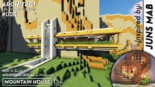 Minecraft: How to Build a Modern Mountain House Tutorial (JUNS MAB)