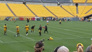 TJ Watt/Steelers Post-Practice Pass Rush Moves