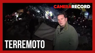 Roberto Cabrini vai ao epicentro do terremoto na Turquia