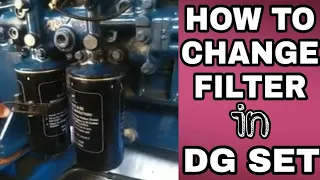 HOW TO CHANGE OIL FILTERS AND DIESEL FILTER IN DG GEN SET || KIRLOSKAR GEN SET SERVICE || KOEL CARE