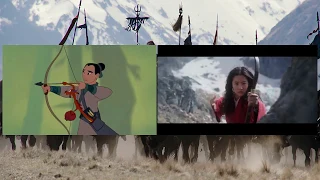 Mulan 2020 /Mulan 1998 Trailer Shot by Shot Comparison