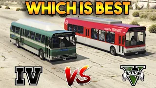 GTA 5 BUS VS GTA 4 BUS | WHICH IS BEST?