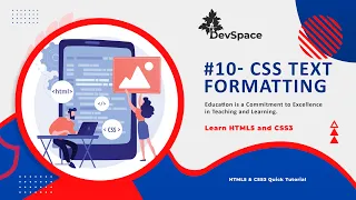 #10- Text Formatting Properties in CSS3 | Change Text Font, Size & Weight | Quick Web Design Series