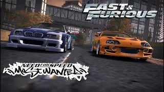 Brian O'conner vs Razor (Final Races - NFS Most Wanted)