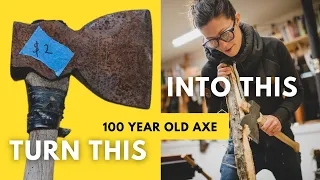 Newbie's Guide Restoring a 100 yr old axe on a BUDGET