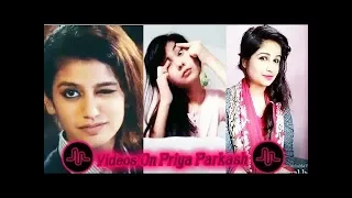 Beautiful Girls Reaction on priya prakash varrier musically compilation  2018