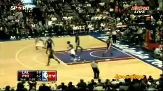 Allen Iverson 23pts vs Kobe Bryant 09/10 NBA  *third quarter reminiscent of 2001 Finals