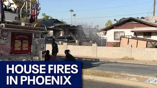 Flames rip through 2 different Phoenix homes
