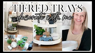 TIERED TRAY DECORATE WITH ME 2021 | SPRING TIERED TRAY DECOR IDEAS