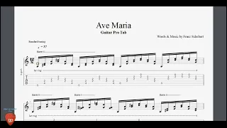 Ave Maria by Franz Schubert - Guitar Pro Tab