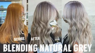 Hair Transformations with Lauryn: Blending Grey Roots for a Softer Grow out Ep. 66