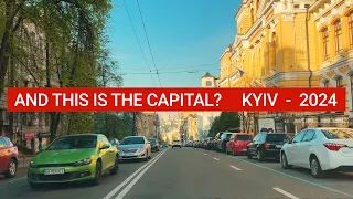 MORNING DRIVE THROUGH KYIV CITY | 4K