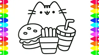 Pusheen Drawing and coloring | Tips for easy step by step drawing.